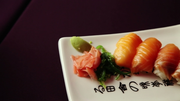 Sushi Food On The Plate