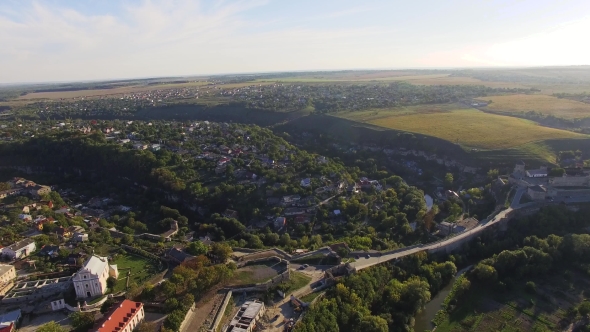 Aerial View  Flight Over The Canyon