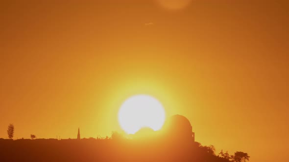 Griffith Observatory Sunrise Time Lapse