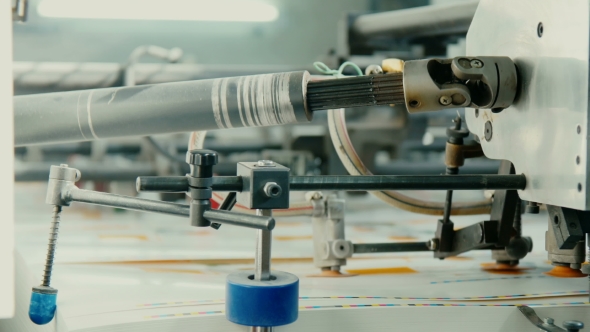 The Equipment For a Press In a Modern Printing House