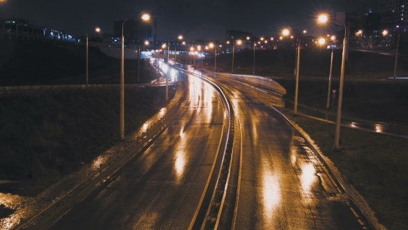 Traffic  Night Kazan