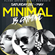 Minimal Is Criminal Flyer - GraphicRiver Item for Sale