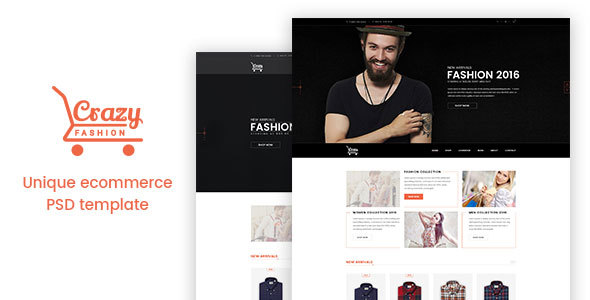 Crazy Fashion eCommerce PSD Template 