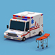 Ambulance with Stretcher - 3DOcean Item for Sale