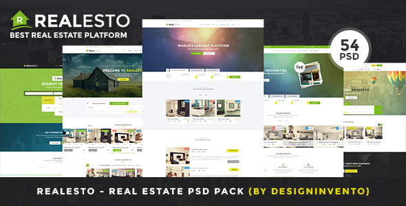 Realesto - Real Estate PSD Pack