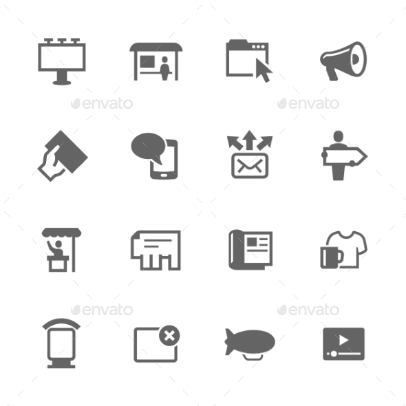 Simple Advertisement Icons
