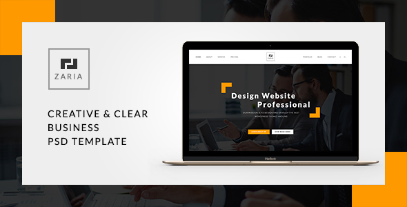 Zaria - A Beautiful & Smart Business PSD