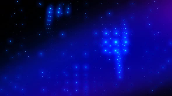 Blue Particles Background 4K