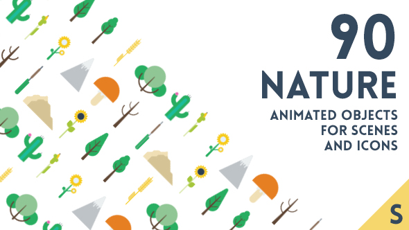 90 Animated Nature Elements