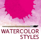 18 watercolor styles - GraphicRiver Item for Sale