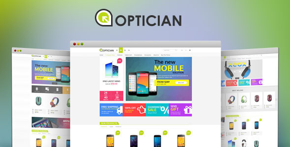 Optician - Electronics Shop eCommerce HTML Template