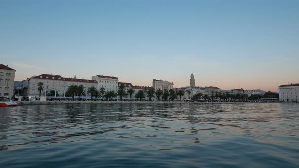 Timelapse of Split with Riva Promenade