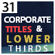 Corporate Titles And Lower Thirds - VideoHive Item for Sale