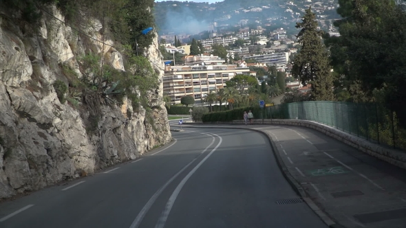 Road In Mountains Of Monaco