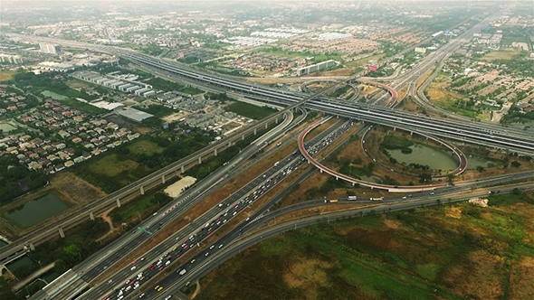 Aerial View Motorway 06