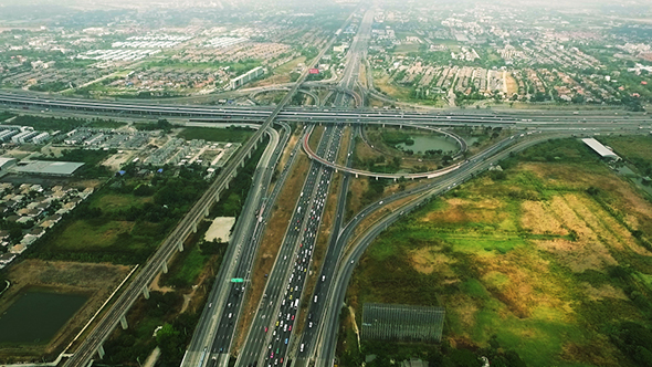 Aerial View Motorway 05