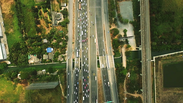 Aerial View Motorway 03