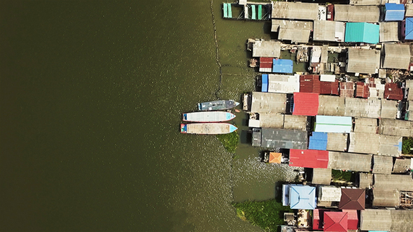 Aerial View Above Chao Phraya River 06