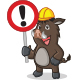 Dark Brown Wild Pig Mascot Set - GraphicRiver Item for Sale