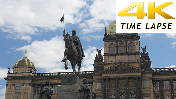 View of National Museum, Prague, Czech Republic alt