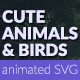 Cute Animals and Birds SVG Animation - CodeCanyon Item for Sale
