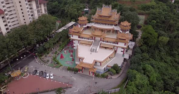 AERIAL: Chinese temple in Malaysia