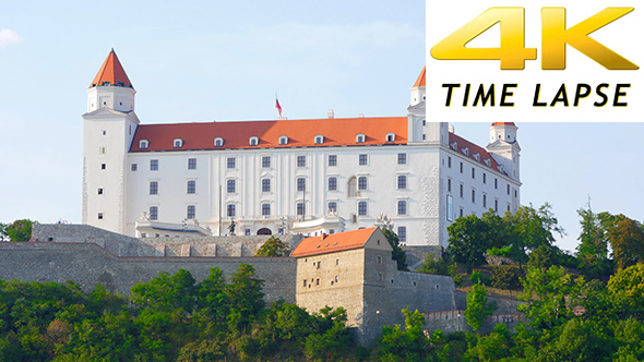 Bratislava Castle and Old Town View, Slovakia