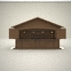 3D canopy Hut Low Poly - 3DOcean Item for Sale