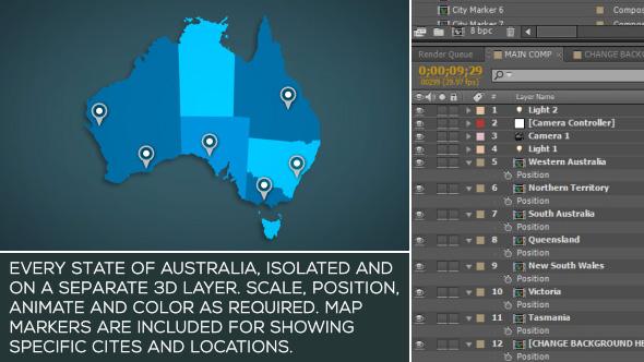 Australia Map Kit