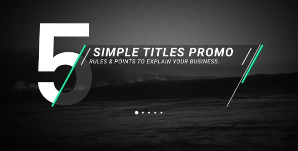 Simple Titles Promo - 5 Rules & Points