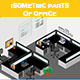 Isometric Parts of Office - GraphicRiver Item for Sale