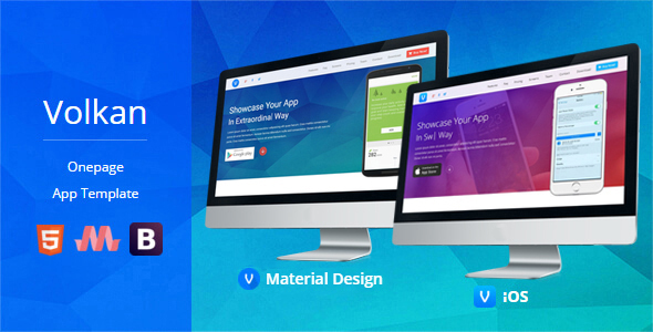 Volkan - Onepage HTML App Template