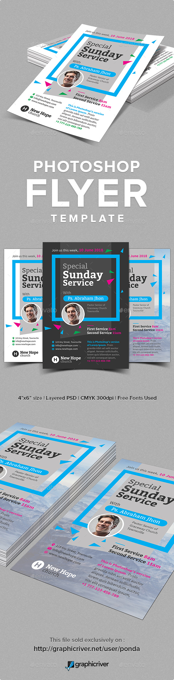Special Sunday Service Flyer Template