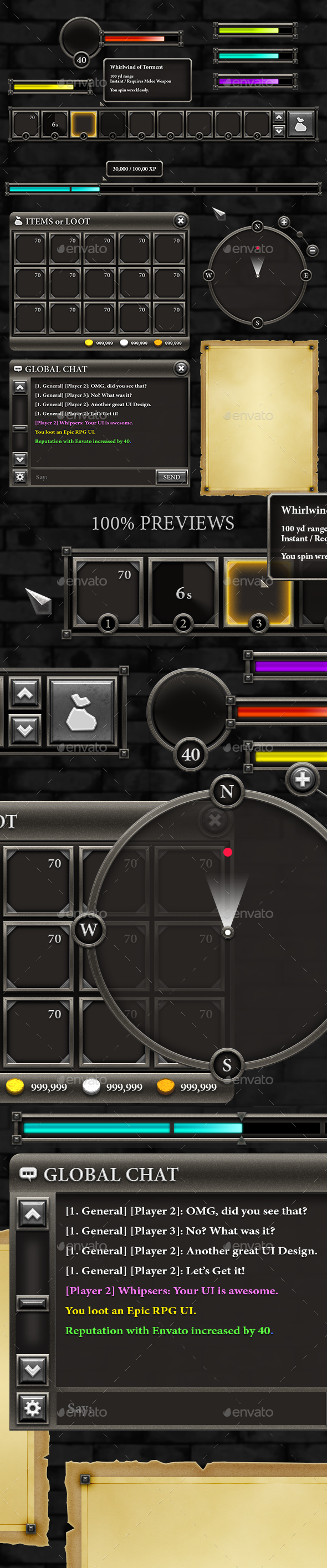 Rpg Game User UI Templates | GraphicRiver