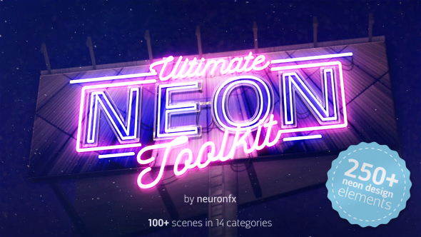 Neon Sign Mockup Kit