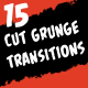 15 Cut Grunge Transitions - VideoHive Item for Sale