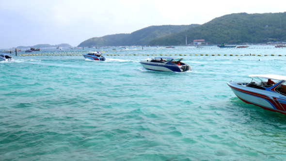 Speed Boat On The Sea