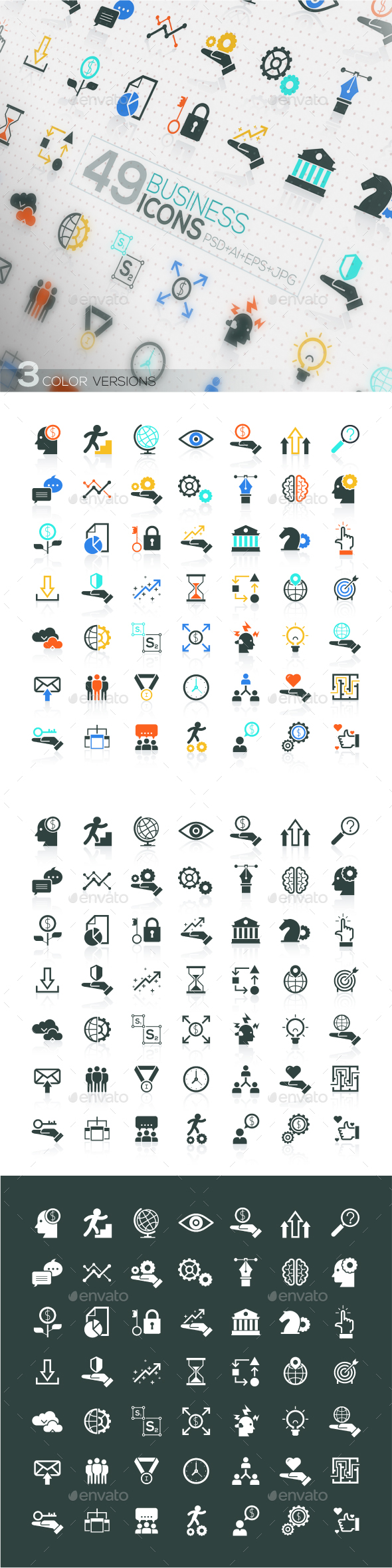 49 Modern Icons For Business And SEO