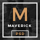 Maverick - Minimalist Blog/Magazine PSD - ThemeForest Item for Sale