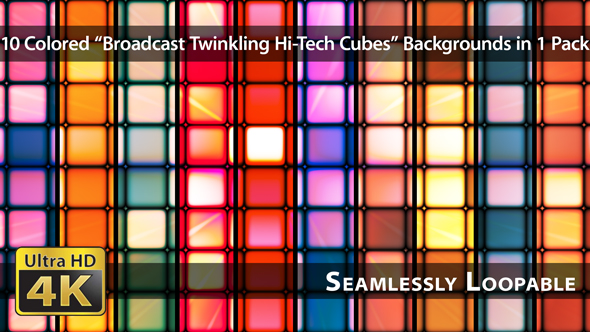 Broadcast Twinkling Hi-Tech Cubes - Pack 01 alt