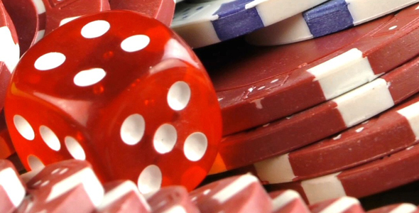 Gambling Red Dice Poker Cards and Money Chips 3 alt