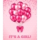 It's a Girl Baby Shower Background - GraphicRiver Item for Sale