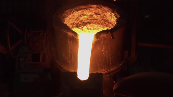 A furnace in which metal is melted