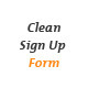 Clean Sign Up Form - GraphicRiver Item for Sale