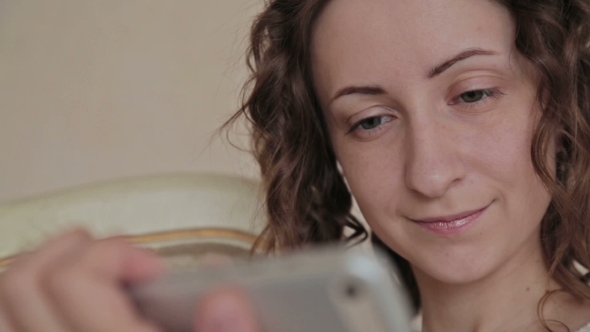 Woman Using Tablet