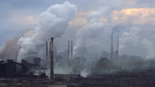 Air Pollution From Industrial Plants. Large Plant