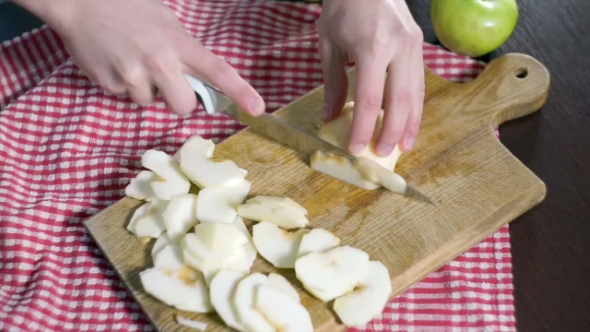 Preparing Ingredients For Baking Apple Pie