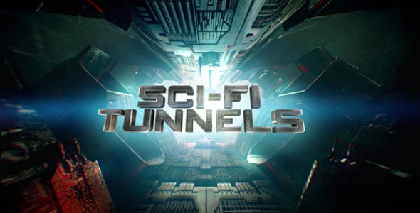 SCI-FI Tunnels Background Pack