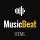 MusicBeat Musicians & DJ's Music Band Html Template - ThemeForest Item for Sale