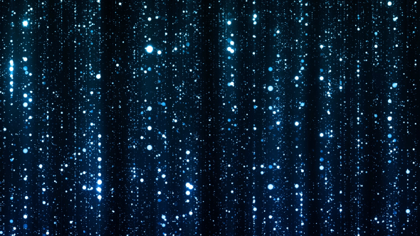 Blue Glitter Particles